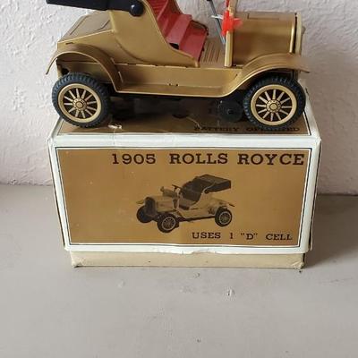 Battery operated metal car
