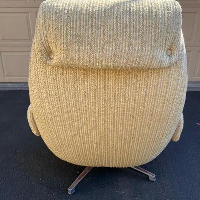 Mid-Century Swivel Reclining Egg Chair MCM 1960â€™s Original Overman Made in Sweden