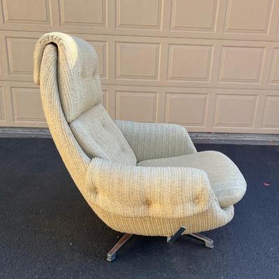 Mid-Century Swivel Reclining Egg Chair MCM 1960â€™s Original Overman Made in Sweden