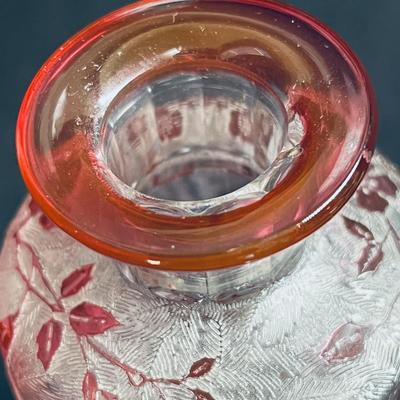 French BACCARAT (attrib.) Cameo Glass Scent Perfume Bottle