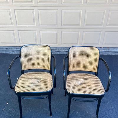 Mid-Century Thonet Chairs PAIR by Josef Hoffman