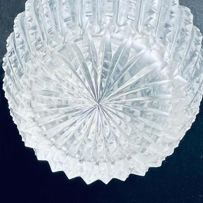Beautiful Antique Cut Glass Perfume Scent Bottle with Stopper