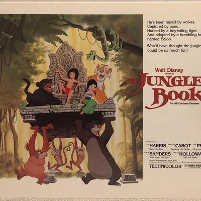 Disney The Jungle Book original 1978R vintage lobby card