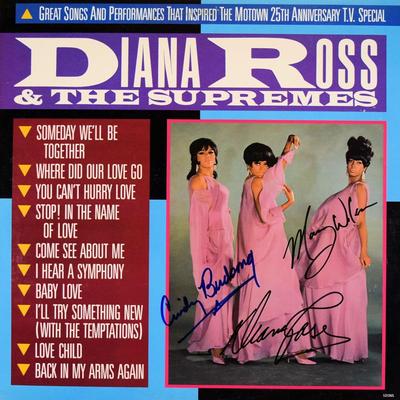 Diana Ross and The Supremes signed Great Songs album