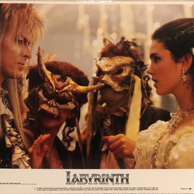 David Bowie Labyrinth Original 1986 Vintage Lobby Card