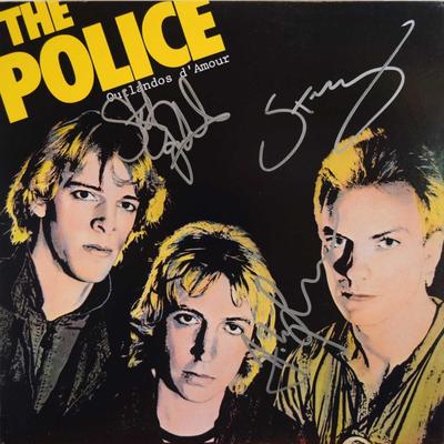 The Police signed Outlandos dâ€™Amour album