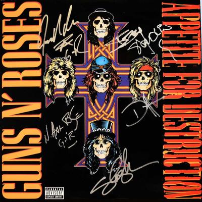Guns N' Roses signed Appetite For Destruction album 
