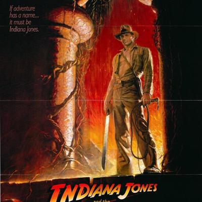 Indiana Jones and the Temple of Doom Original 1984 Vintage One Sheet Poster