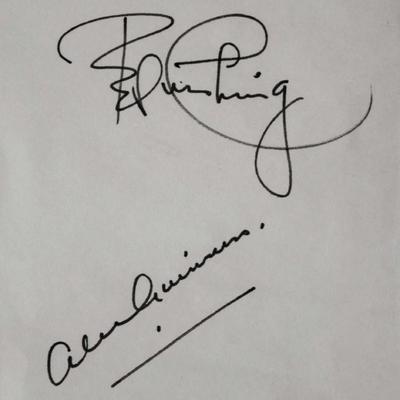 Alec Guinness & Peter Cushing
Signature Strip
