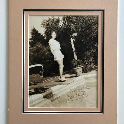 Joan Crawford signed photo
