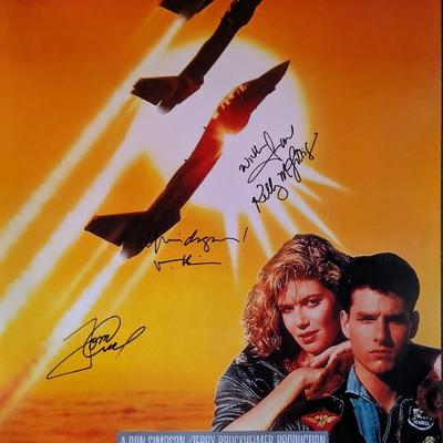 Top Gun Cast signed Movie Poster