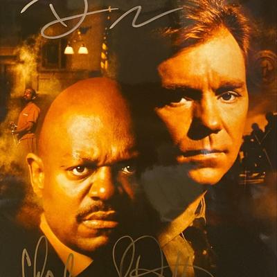 Deadlocked David Caruso and Charles S. Dutton Signed Photo