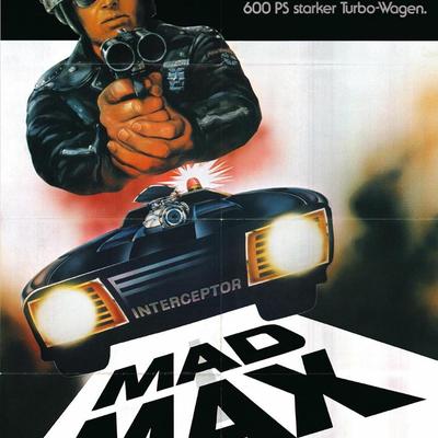 Mad Max Original 1980 Vintage German One Sheet Poster 