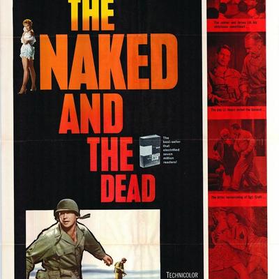 The Naked and the Dead Original 1958 Vintage One Sheet Poster