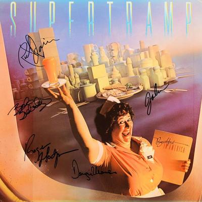 Supertramp signed Breakfast In America album