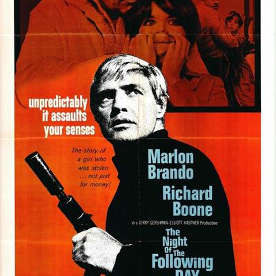 The Night of the Following Day Original 1969 Vintage One Sheet Poster