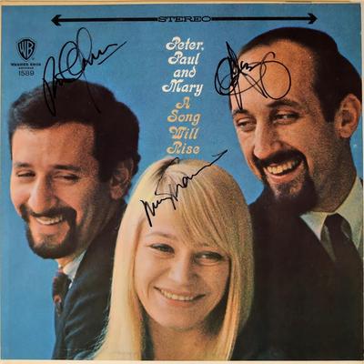 Peter, Paul & Mary signed A Song Will Rise album