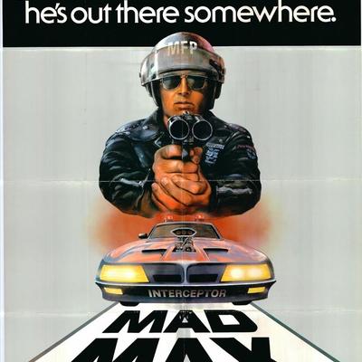 Mad Max Original 1979 Vintage England Print One Sheet Poster 