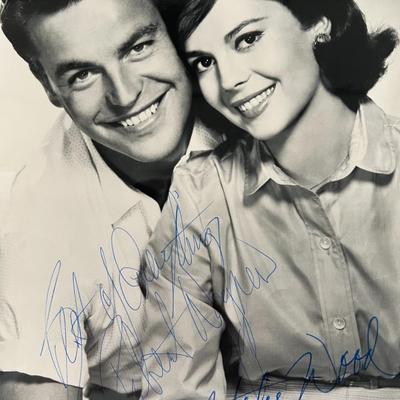 Robert Wagner, Natalie Wood signed photo
