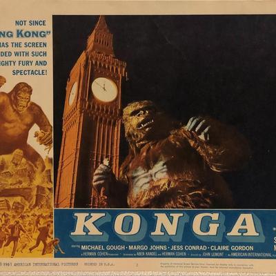 Konga Original 1961 Vintage Lobby Card