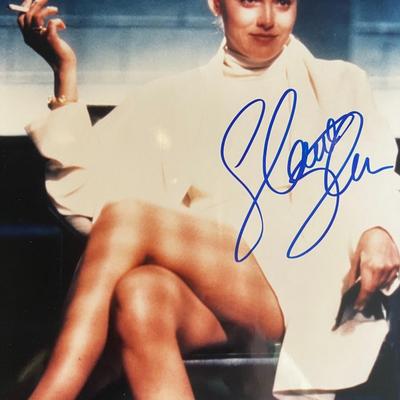 Basic Instinct Sharon Stone signed photo. GFA Authenticated