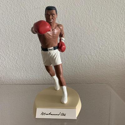 Muhammad Ali autographed Salvino Sport Legends limited edition figurine. 
