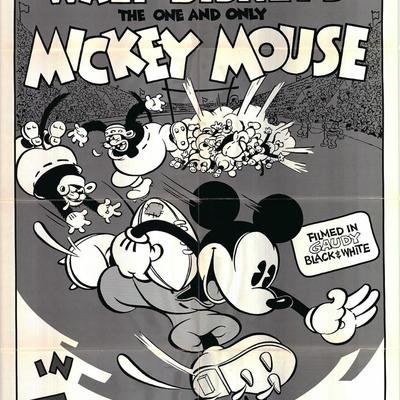 Touchdown Mickey Original 1974R Vintage One Sheet Poster