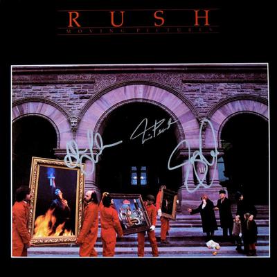 Rush signed Moving Pictures album