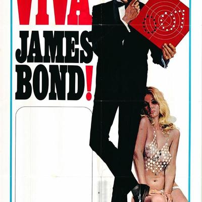 Viva James Bond original 1970 vintage poster