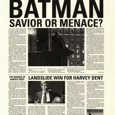 Batman The Dark Knight Gotham Times print
