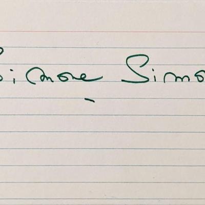 Simone Simon Signature Cut