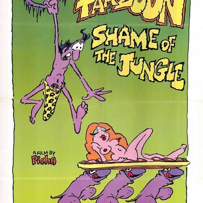 Tarzoon: Shame of the Jungle original 1975 vintage one sheet movie poster
