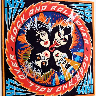 Kiss signed Rock Nâ€™ Roll Over album