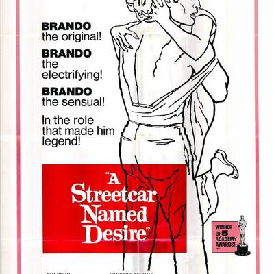 A Streetcar Named Desire original 1958R vintage one sheet poster