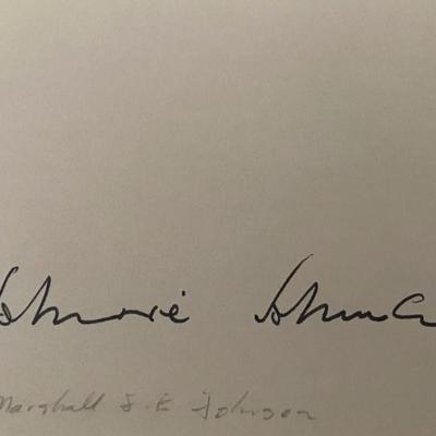 Air Vice Marshal James Edgar Johnson Signature. 