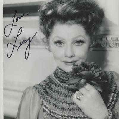 Lucille Ball signed photo