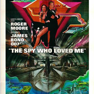 The Spy Who Loved Me original 1977 vintage one sheet movie poster