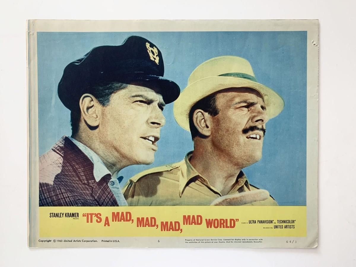 It's a Mad, Mad, Mad, Mad World original 1964 vintage lobby card ...