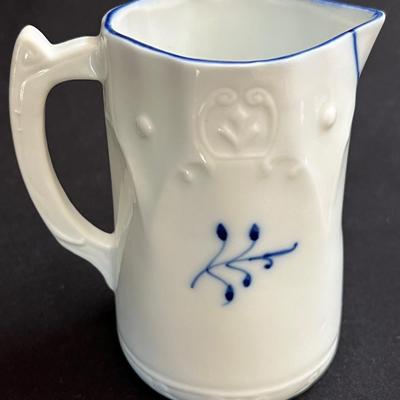 Antique Blue Onion German Cream Pitcher - Sweet Lovely Piece