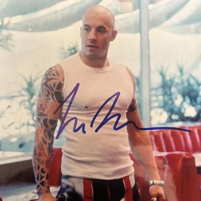 Vin Diesel signed photo