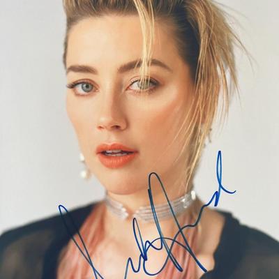 Amber Heard signed photo