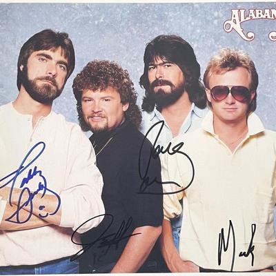 Alabama band signed photo