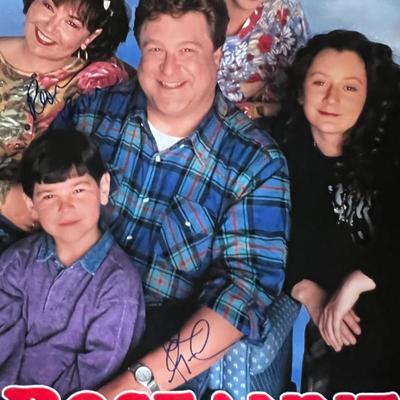 Roseanne signed TV poster