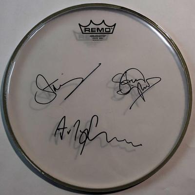 The Police signed drum head
