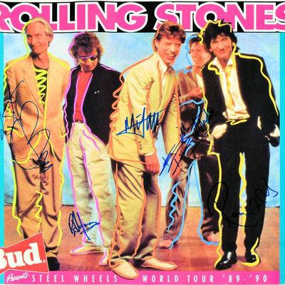 The Rolling Stones signed tour poster