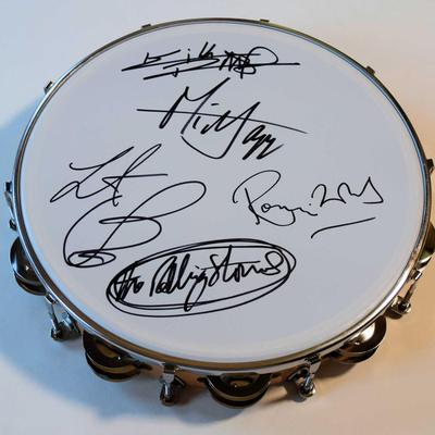 The Rolling Stones signed Tambourine.