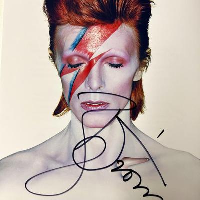  David Bowie Aladdin Sane signed photo