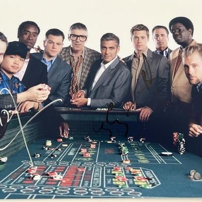 Ocean's Eleven cast signed movie photo