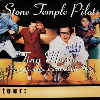 Stone Temple Pilots signed tour poster 