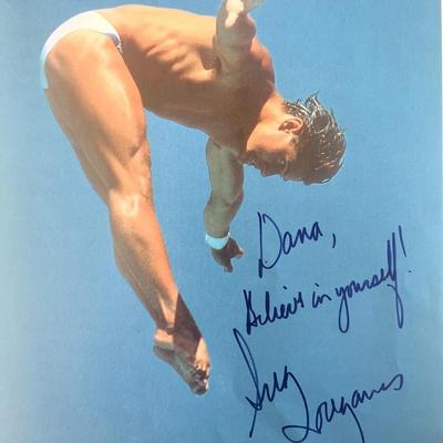 Gold Medalist Greg Louganis signed photo